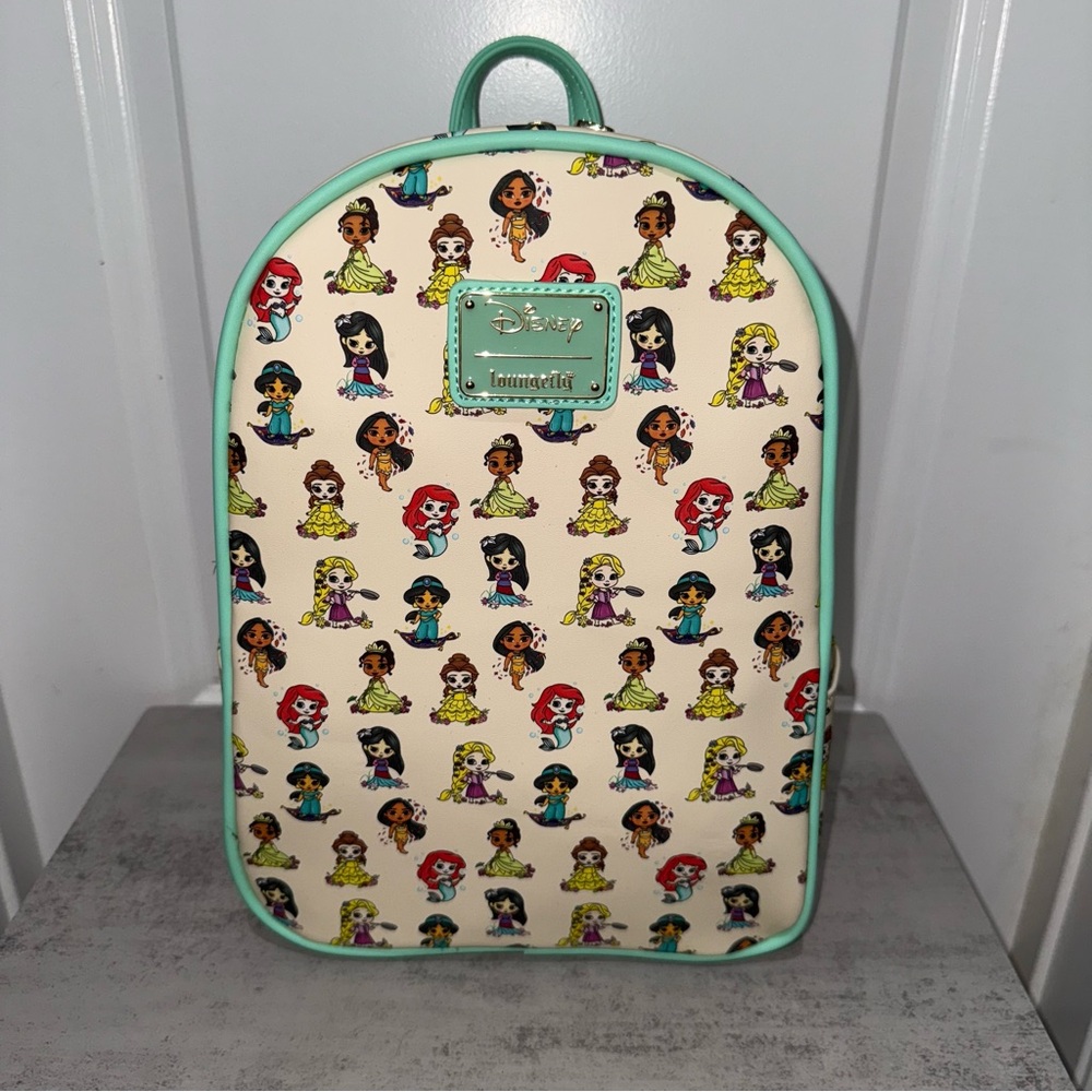Disney Loungefly Young Princess AOP Backpack - Picture 1 of 6